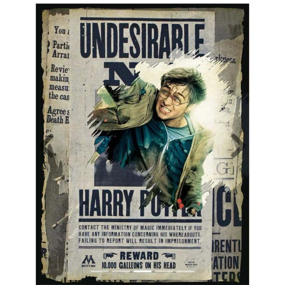 Harry Potter Wanted Poster 500 pc Scratch Off Puzzle NIB